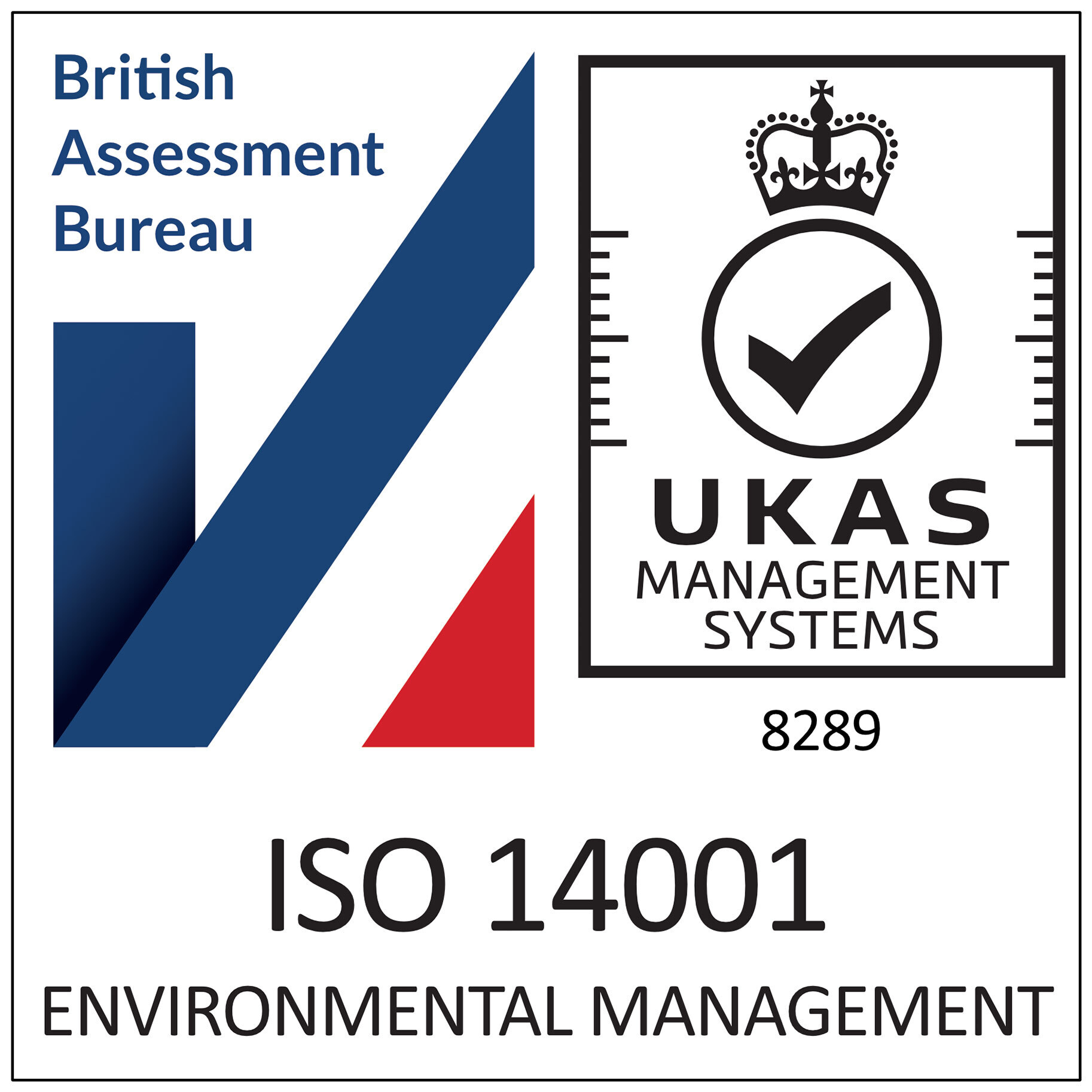 ISO 14001 Environmental Management Certified Logo